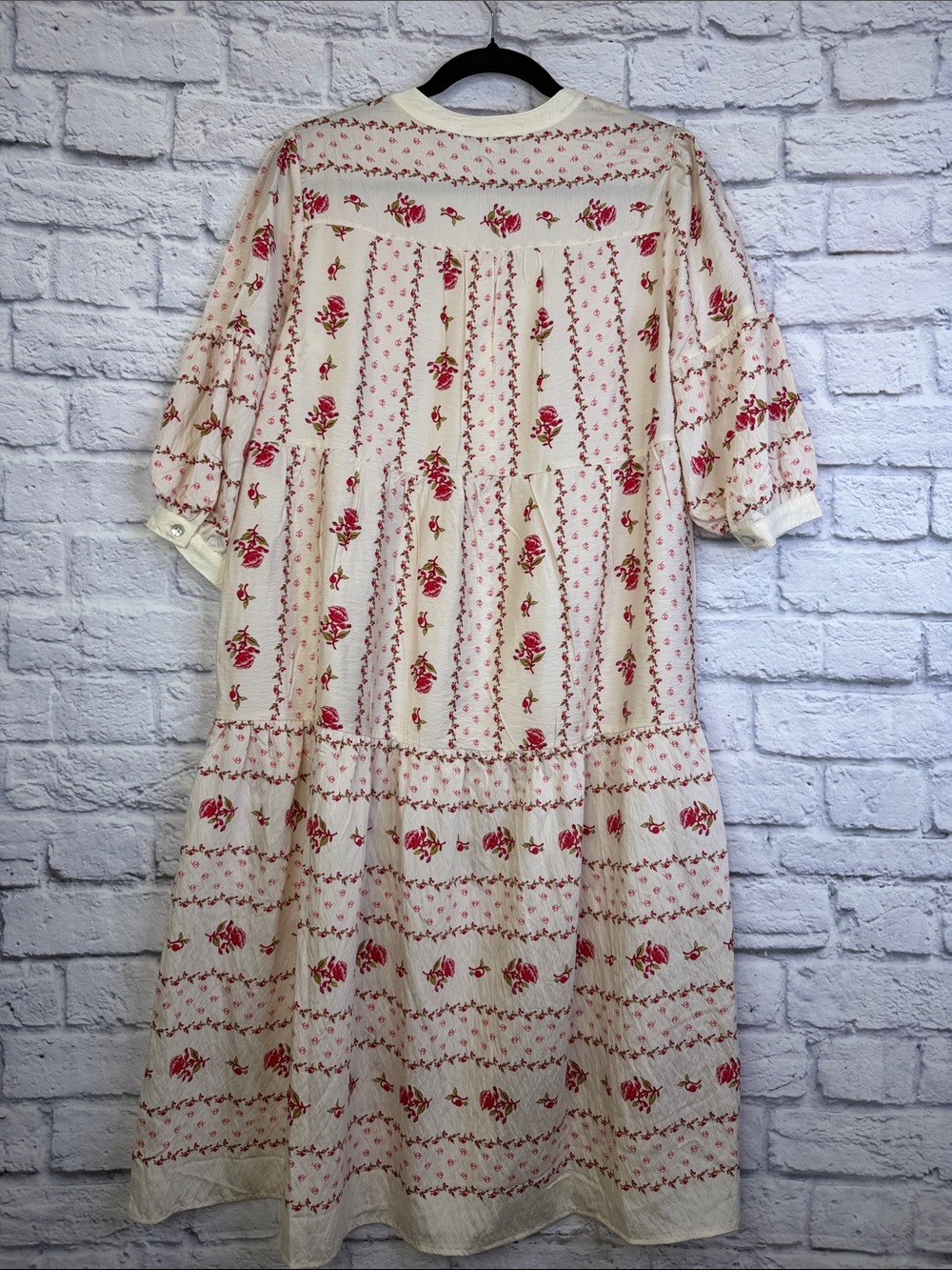 Anthropologie Figueroa Flower midi floral boho size PM new - Picture 3 of 9